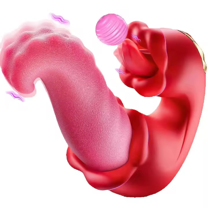 Vibrador Leten, Juguetes sexuales para adultos, vibradores de empuje de lengua para mujeres, consolador, estimulador de clítoris con succión de rosas, herramientas de placer para parejas femeninas - 1
