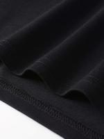 Camiseta gráfica de algodón negro para hombres - Manga corta, diseño de planeta y estrellas, impresión "Esforzándonos por la excelencia en la exploración", ropa deportiva cómoda y transpirable, 100% algodón, lavable a máquina, camiseta elegante - details 22