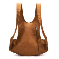 Mochila De Cuero PU con cera de aceite minimalista informal, mochila antirrobo, Mochila De Cuero Crazy Horse - details 6