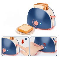 Children's Home Appliances Kitchen Kits Simulation Electric Bread Maker Oven Microwave Cooker Pretend Play Toys for Girls Gifts - details 6