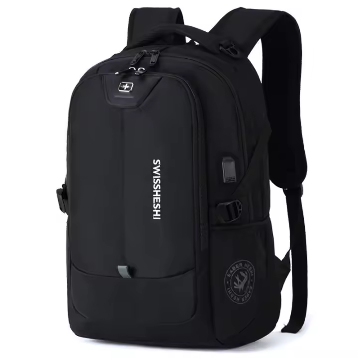 Mochila de Escudo Swiss Army Gran Capacidad para Hombres Ideal para Estudiantes de Preescolar y Universitario Bolsa de Viaje y Negocios Sencilla - 1