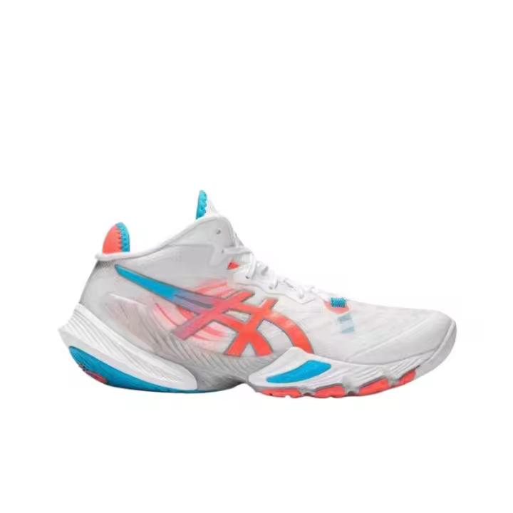 Leten 【100% original】 METARISE Antideslizante Durable Transpirable Zapato de voleibol de corte bajo Zapatos deportivos para hombre Blanco Azul Rojo - 1