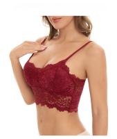 Ropa interior de mujer de talla grande, anti-luz, con encaje en la espalda y envoltura honda en el pecho. - details 10