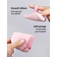 Puff Triangular de terciopelo para herramienta de maquillaje de ojos faciales, Mini esponja reutilizable y lavable, accesorio de belleza, 5 uds. - details 3