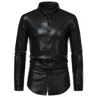 Camisa à manches longues pour hommes, modo nouvelle, estampage à chaud, Diseño personnalisé en diamant, chemises décontractées, boîte de noche, fiesta, vacaciones - details 9