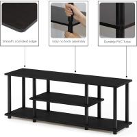 Soportes de TV de entretenimiento de 3 niveles Nogal/Negro - details 5