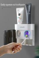 Soporte magnético para cepillo de dientes, dispensador automático de pasta de dientes montado en la pared, accesorios de baño - details 4