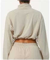 Chaqueta de Yoga de cuello alto con media cremallera para mujer, protección solar UV, ropa transpirable para exteriores, cordón con capucha, Verano - details 6