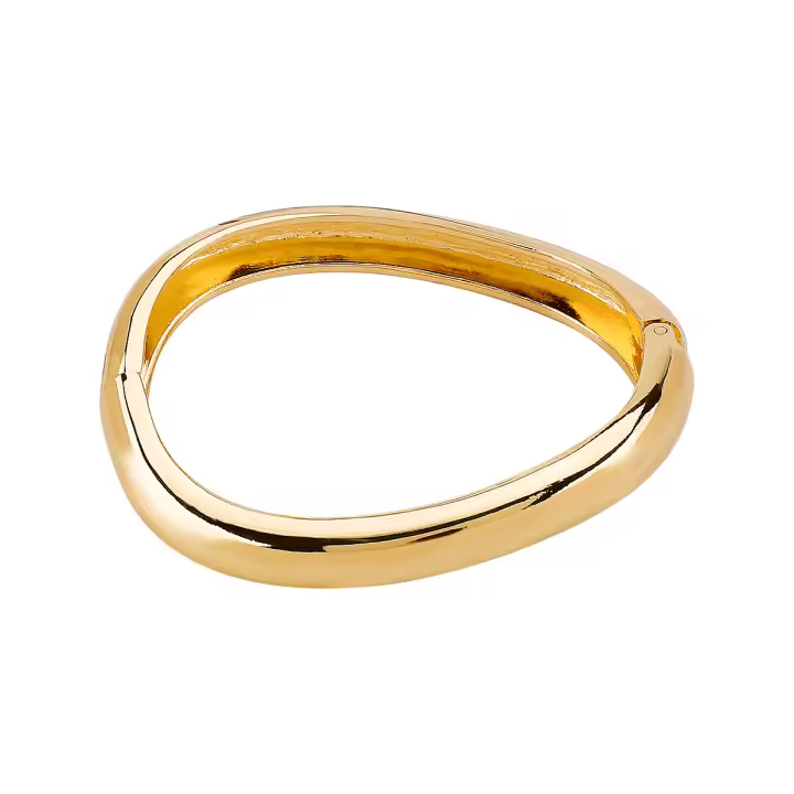 Pulsera de aleación geométrica irregular de moda, temperamento simple exagerado brillante pulsera de alta gama para mujer - 1
