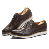 Zapatos de hombre hechos a mano de cuero vacuno estilo británico, zapatos de plataforma para las cuatro estaciones. - details 3