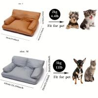 Cama para mascotas pequeñas y medianas, sofá de cuero para dormir, perrera impermeable, suave y cómodo - details 7