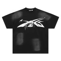 2025 Camisas casuales básicas de moda de verano, camisetas holgadas de algodón puro para hombres y nuevas camisas de manga corta para parejas con estampados de logotipos en la parte delantera - details 0
