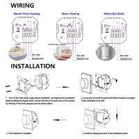 Termostato inteligente con perilla WiFi, pantalla táctil LED para calefacción de suelo, caldera eléctrica de Gas y agua, Control remoto, Alexa y Google - details 9