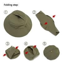 Quick Drying Fisherman Caps Women Men Outdoor Sun Anti-UV Protection Panama Hats Waterproof Camping Foldable Bob Bucket Sunhats - details 3