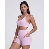 Sujetador deportivo sin costuras para mujer, espalda cruzada, alta elasticidad, camiseta sin mangas para Fitness, Yoga, gimnasio - details 6