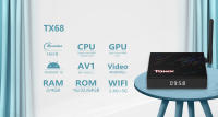 TANIX-Dispositivo de TV inteligente TX68, decodificador con Android 12,0, Allwinner H618, 4 GB, 64 GB, Wifi6, 4K, HD, AV1, Wifi 2,4G y 5G, 2G16G, PK Tanix TX6 - details 1