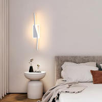 Goeco Lámpara de Pared Acrílica LED Moderna 12W de Luz Cálida 3000K para Dormitorio Sala de Estar Material Aluminio Fabricada en China - details 0
