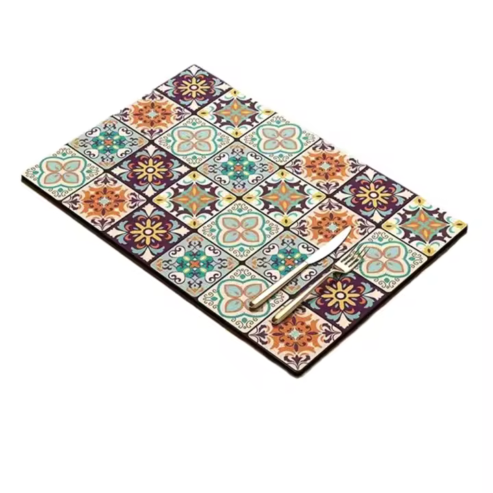 Estera retro de secado rápido con drenaje de agua para encimeras de barra de cocina - 1