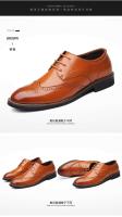 Derby Italy Mocassin Shoos ropa formal para hombre de alta calidad Zapatos de cuero Oxford Block - details 9
