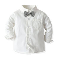 Camisa blanca de algodón de manga larga para niños, pantalones, vestido floral, traje de invierno para niños, ropa de otoño e invierno - details 1