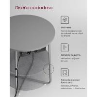 Mesa Lateral Redonda Moderna Espaciosa para Sala de Estar, Dormitorio, Mesita de Noche - details 14