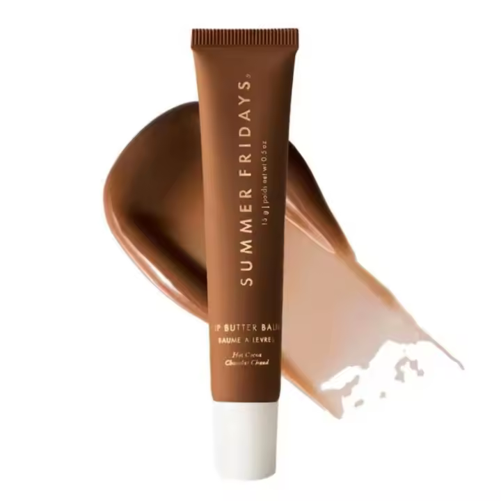 Summer Fridays Lip Butter Balm Hot Cocoa (chocolate caliente transparente) - 0.5 oz / 15 g EDICIÓN LIMITADA ~ - 1