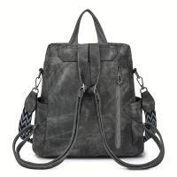Mochila Grande y Elegante para Mujer - Bolso de Viaje Oxford Casual Vintage con Correas Ajustables, Adorno de Borla y Cierre de Cremallera para Vacaciones - details 2