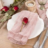Set de 12 Pañuelos de Mantel de Queso de Gasa Pañuelos de Mesa de Cena para Hogar, Boda, Día de San Valentín, Evento Hecho en China - details 10