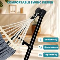 Hamaca y Silla de Algodón Anyoo Portátil Soporte Plegable para Uso Interior y Exterior - details 14