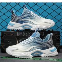 Zapatos casuales de caña alta para hombre con cómoda malla transpirable con cordones en la parte superior nueva suela de EVA - caminar en verano y primavera de talla grande - details 9
