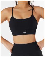 Alo yoga ropa chaleco mujer fitness deportes running sujetador reunión espalda belleza tirantes lencería entrenamiento top - details 10