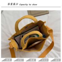 Bolso de lona de pana bolso de mensajero de hombro para mujer versión coreana pequeño bolso cuadrado - details 12