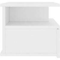 Flotante Contrachapada Mobiliario Hogar coración Diseño Sencillo Elegantes Funcionales Prácticos Compactos Blanca 40x31x27cm - details 3