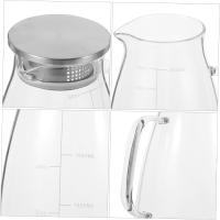 jarra de vidrio caliente botella de agua de vidrio tarros de masón jarra de agua fria caliente tetera suelta pava vaso con tapa bote - details 1