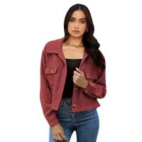 Camisa de abrigo de mujer dulce y fresca de pana de moda - details 3