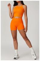 Pantalones cortos de Yoga sin costuras para mujer, ropa deportiva para Fitness, levantamiento de glúteos, gimnasio, correr - details 23