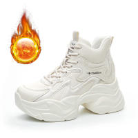 Zapatos Deportivos Casuales de Plataforma con Cuña Pequeña Blanca para Mujer, Aumento de Altura, Zapatillas de Interior 2025 - details 7
