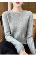 Elegante Suéter de Lana 100% Cuello Redondo, Manga Larga, Moda de Invierno para Mujeres - details 26