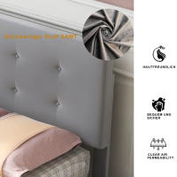 Cama de Almohada Ajustable en Altura 90 x 200 cm Marco de Muebles para Hogar - details 12