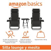Silla Gravedad Cero, 90 x 66 x 110 cm, Negro - details 14