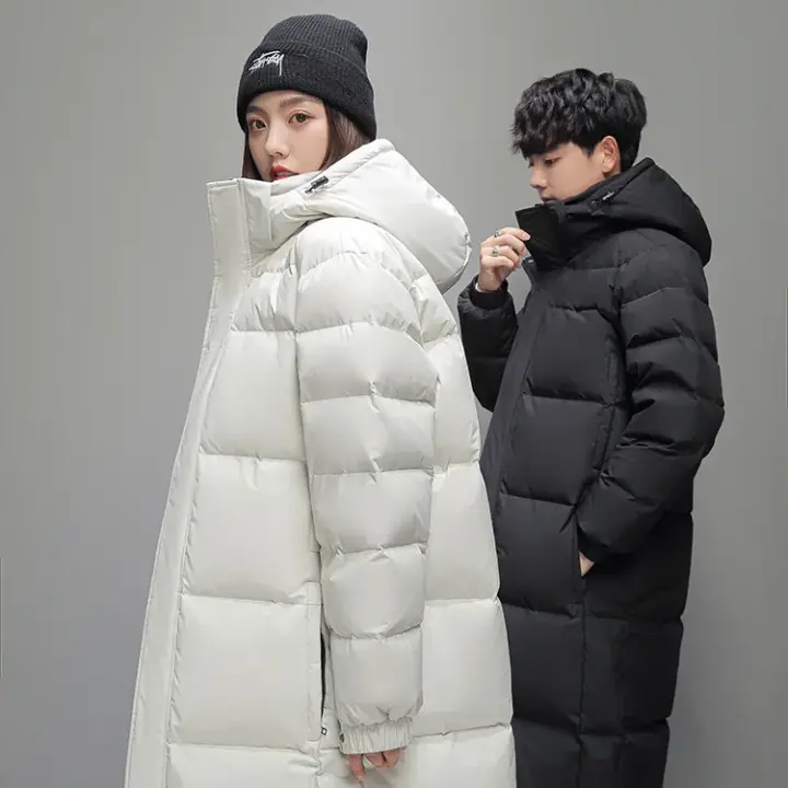 Chaqueta larga de algodón para hombre, abrigo ajustado, estilo informal - 1