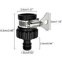 Adaptador de Grifo Universal Duradero Pared de Tubo de Plástico de Conexión Rápida para Lavado de Coche, Riega de Jardín - details 2