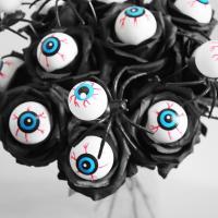 10 Uds. De globo ocular divertido de Halloween, globo ocular de simulación aterrador, decoración de fiesta de flores falsas, accesorios de fotografía de flores rosas artificiales - details 7