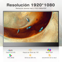 Monitor Portátil UPERFECT 15.6" 1080P FHD IPS Pantalla Táctil Resolución 1920*1080P - details 0