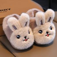 Suaves Zapatillas de Piel de Conejo para Invierno Piso Antideslizante, Moda Caliente para Niños y Niñas - details 11