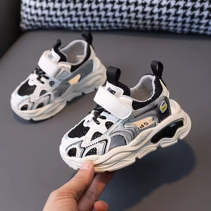 Nuevas zapatillas de deporte para niños transpirables huecas, medias sandalias para niños - 1