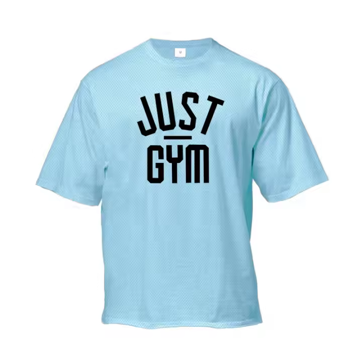 Fitness Men Running Sports Loose Oversized T-shirt Short Sleeve Breathable Summer Quick Dry Shirt Gym Bodybuilding Workout Tops - 1