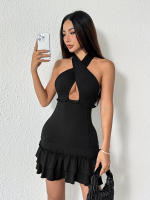 Vestido de mujer al descubierto falda corta de moda - details 6