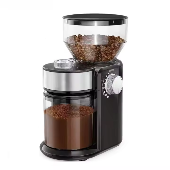Molinillo de café eléctrico, molino de rebabas ajustable, molinillo de granos de café, molinillo de café automático - 1