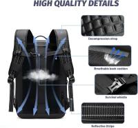Mochila de Viaje para Hombres 60L Airback Vacuum Compression Multifuncional Impermeable Anti Robo - details 13